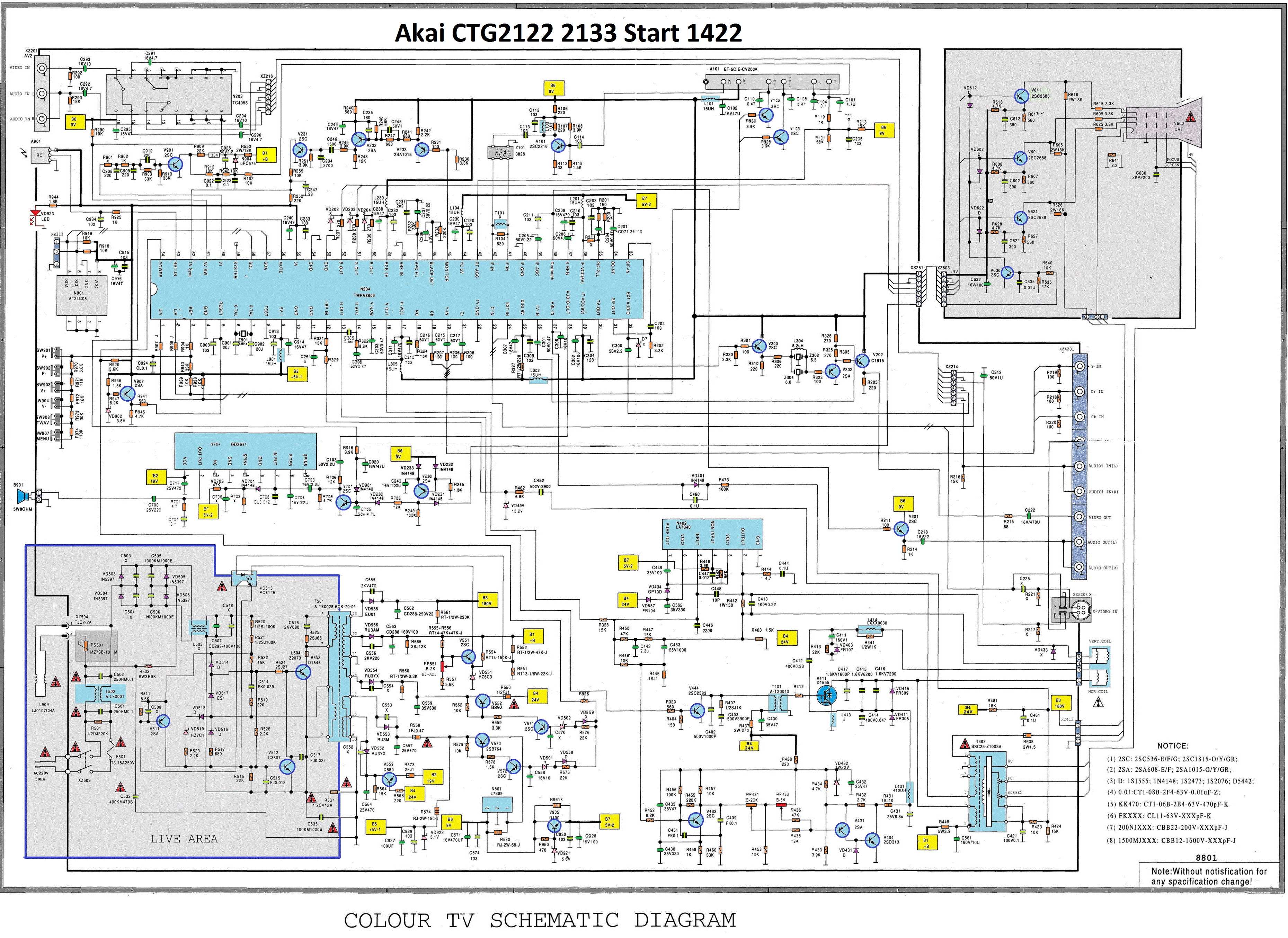 Akai lea 29c16m схема